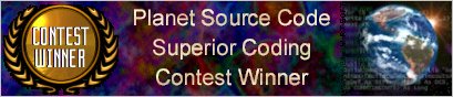 Planet Source Code Contest Winner